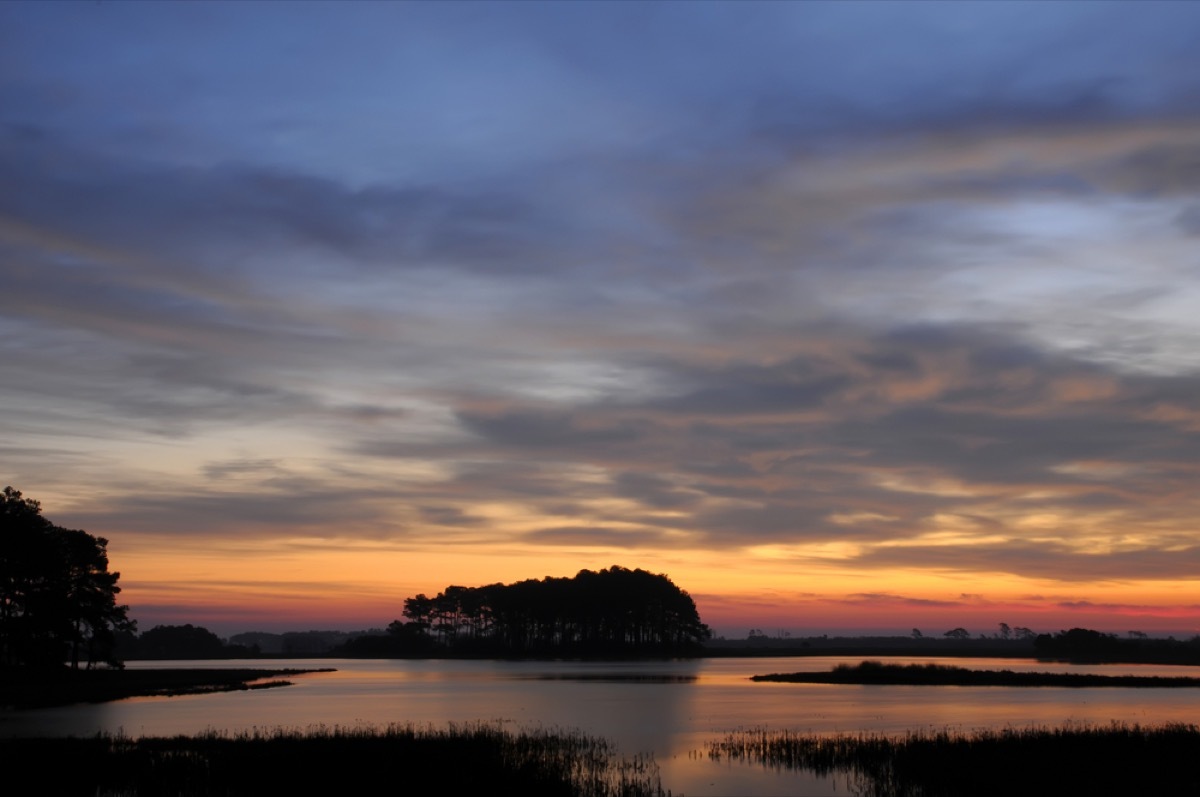 sunrise in chincoteague virginia