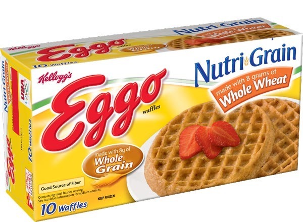 kelloggs eggo nutri-grain  whole wheat waffles