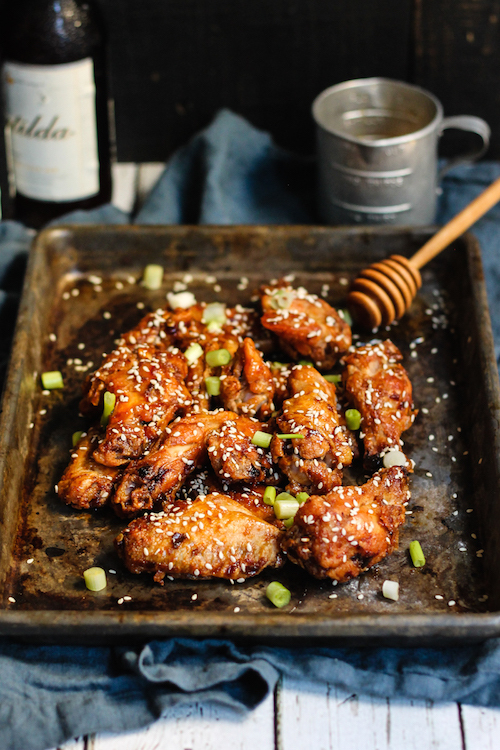 Spicy Honey Crispy Baked Chicken Wings