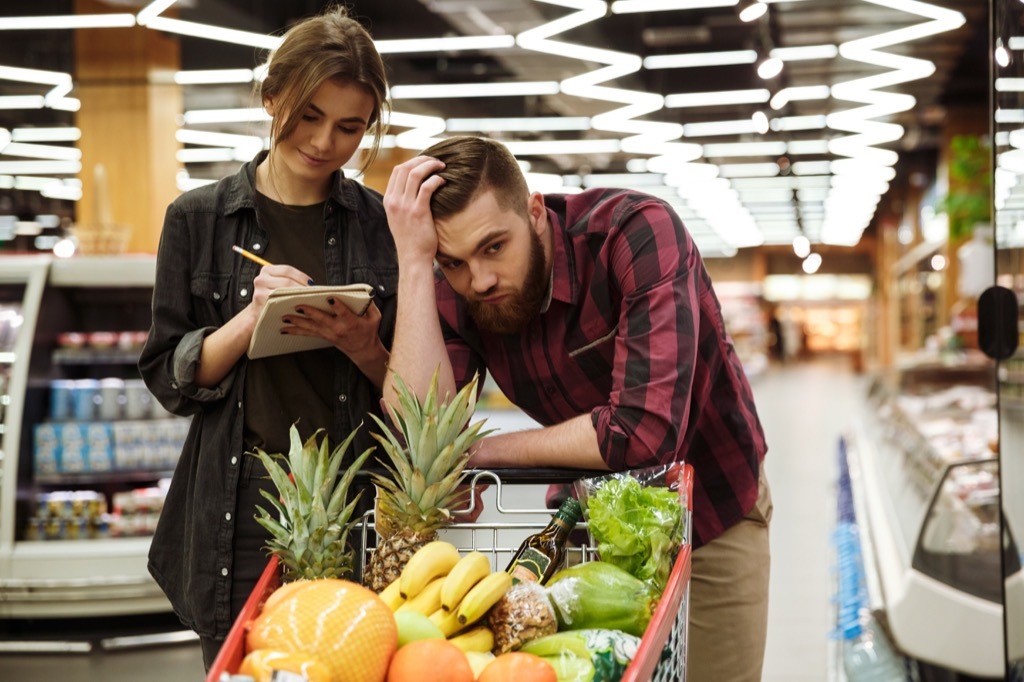 Couple Grocery Shopping Life in 200 Years