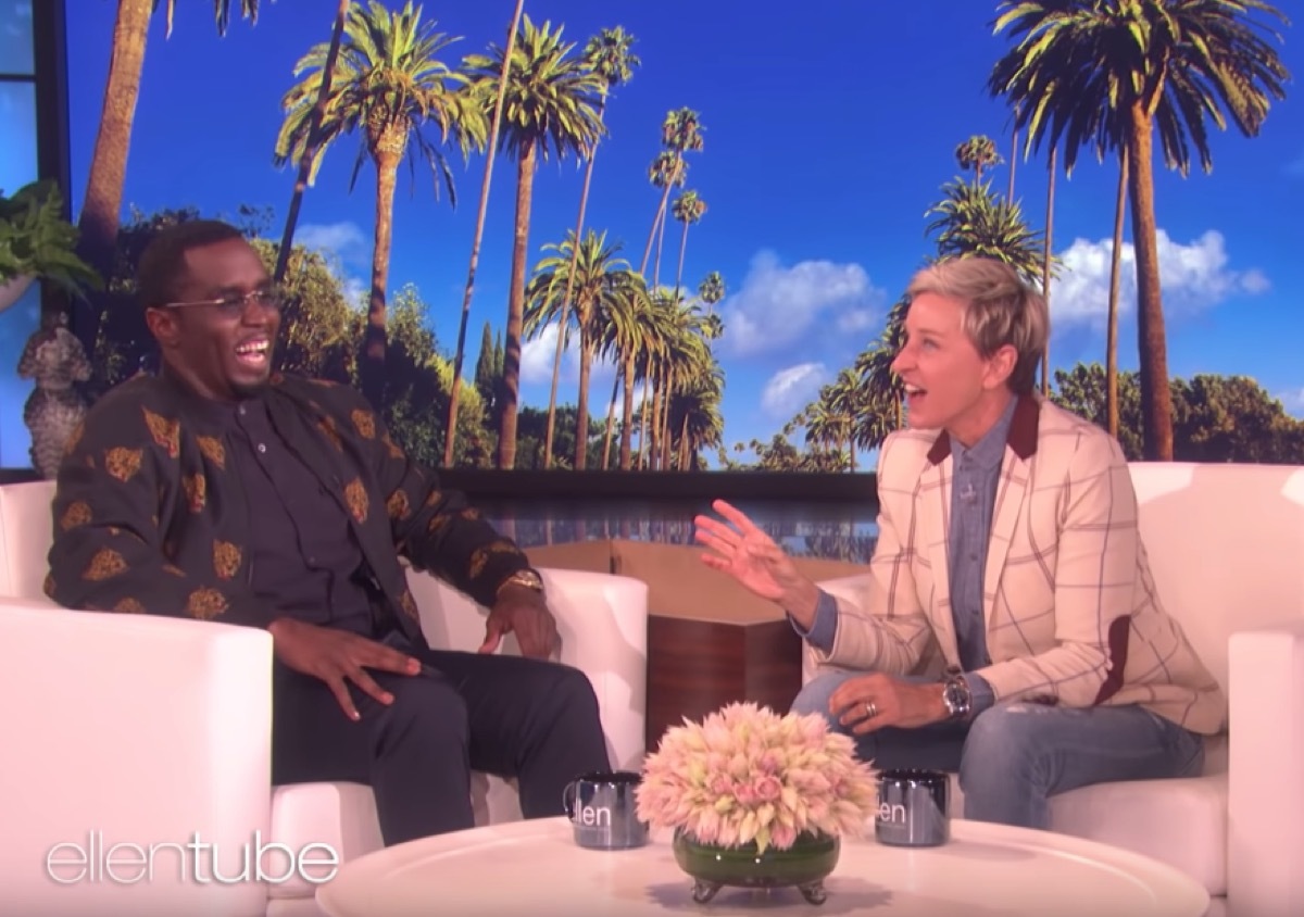 ellen degeneres pranking diddy with clowns, celebrity prankster