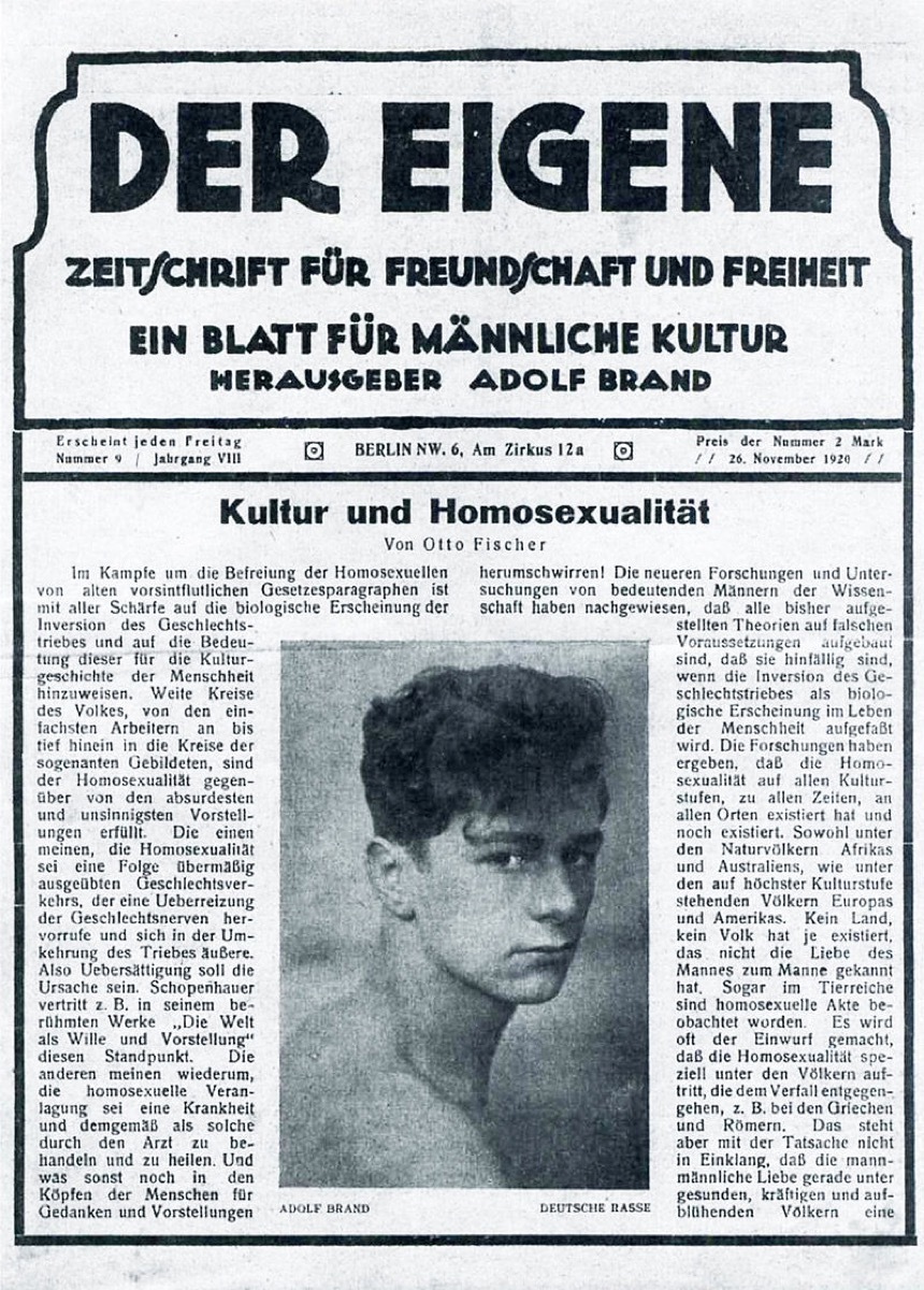 der eigene first gay periodical famous LGBTQ firsts