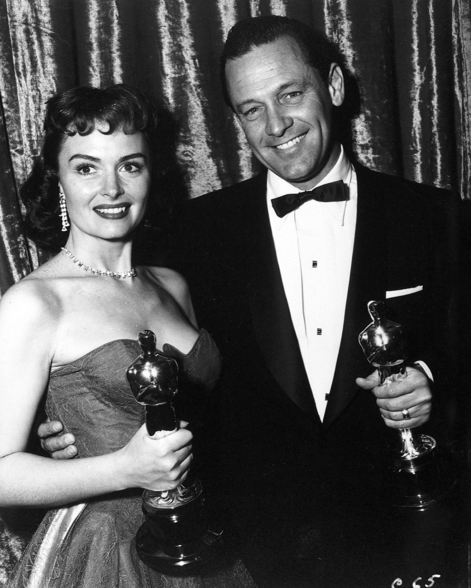 William Holden and Donna Reed with their Oscars