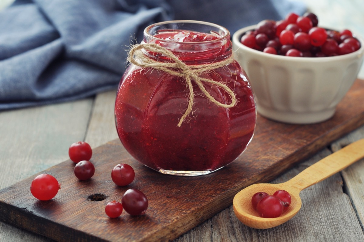 jar of cranberry sauce