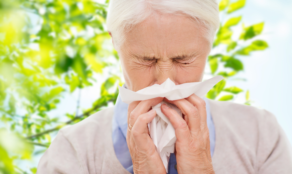 woman sneezing, things that annoy grandparents