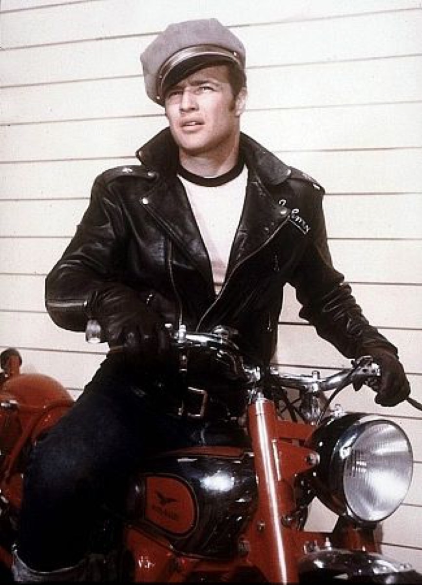 marlon brando in the wild one, publicity still