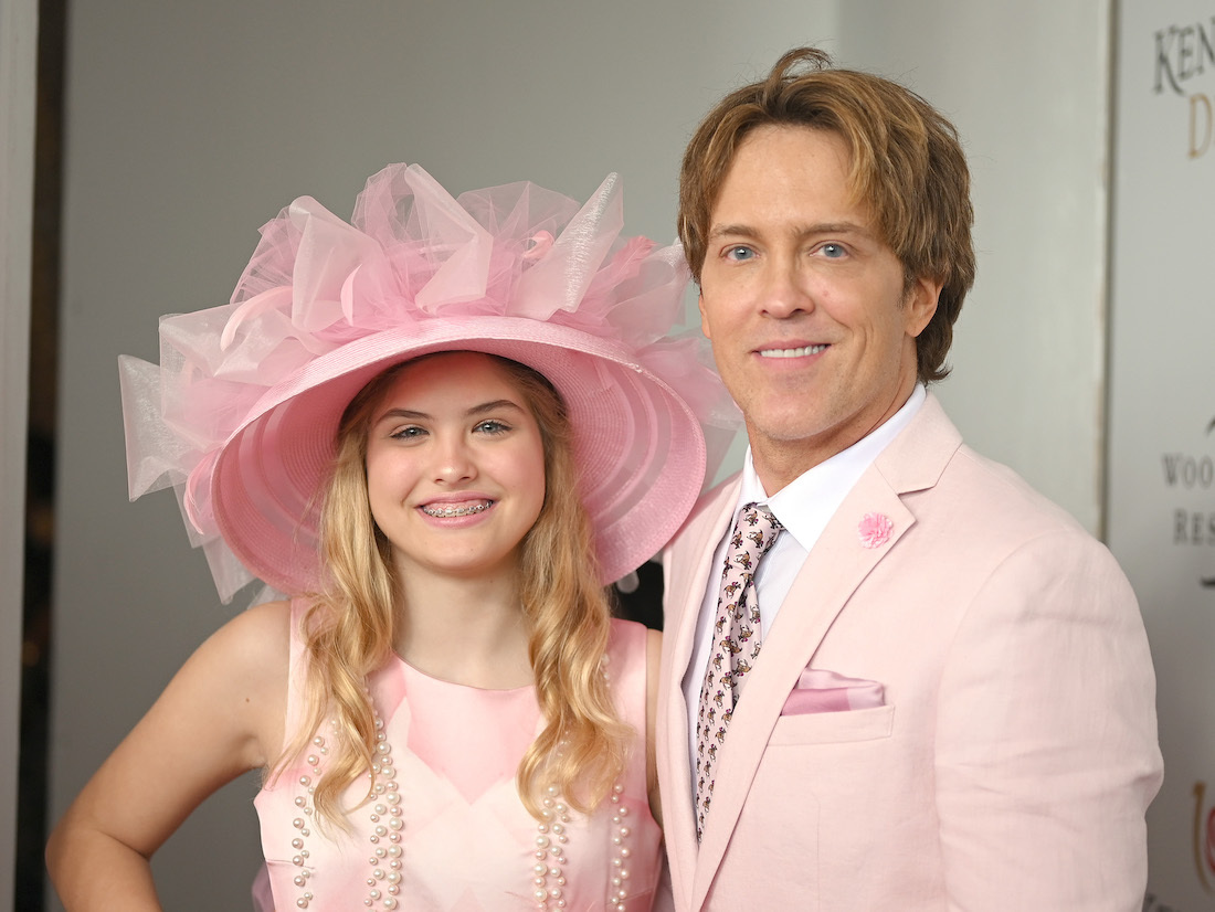 Dannielynn and Larry Birkhead at the 2019 Kentucky Derby