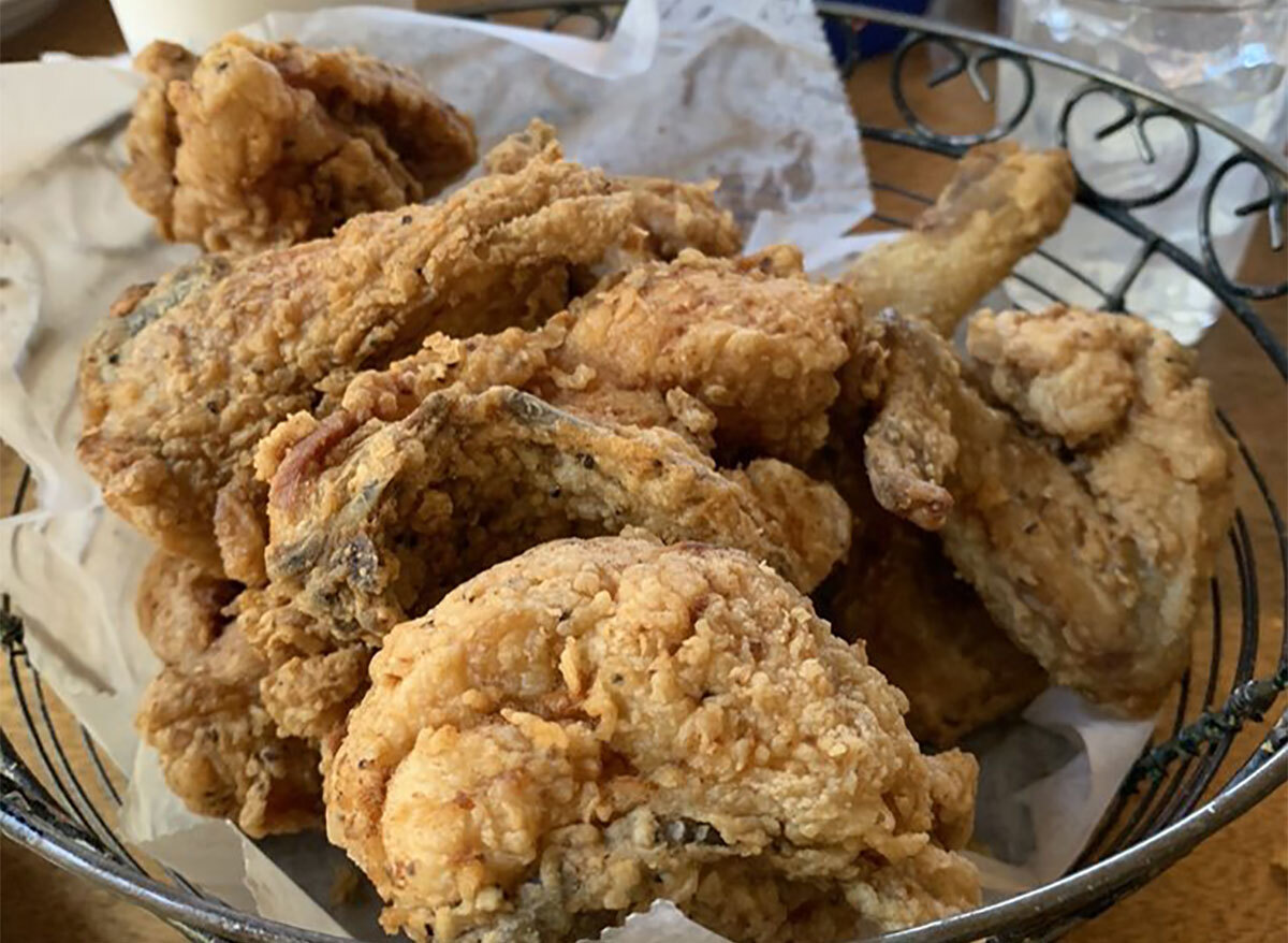 basket of fried chicken