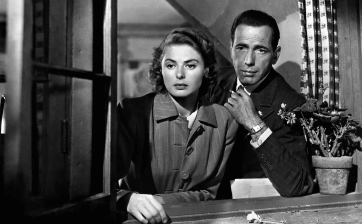 ingrid bergman and humphrey bogart in casablanca