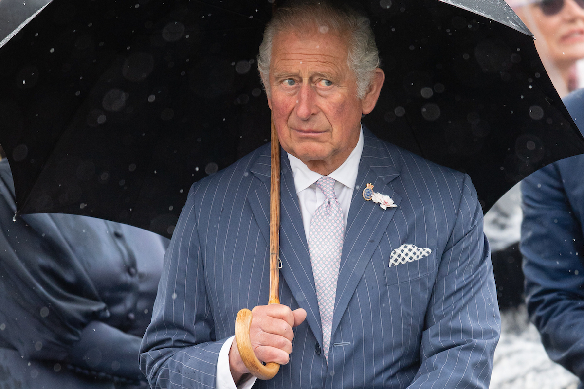 Prince Charles, Prince of Wales attends the dedication ceremony of The National UK Police Memorial at The National Memorial Arboretum on July 28, 2021 in Stafford, England.