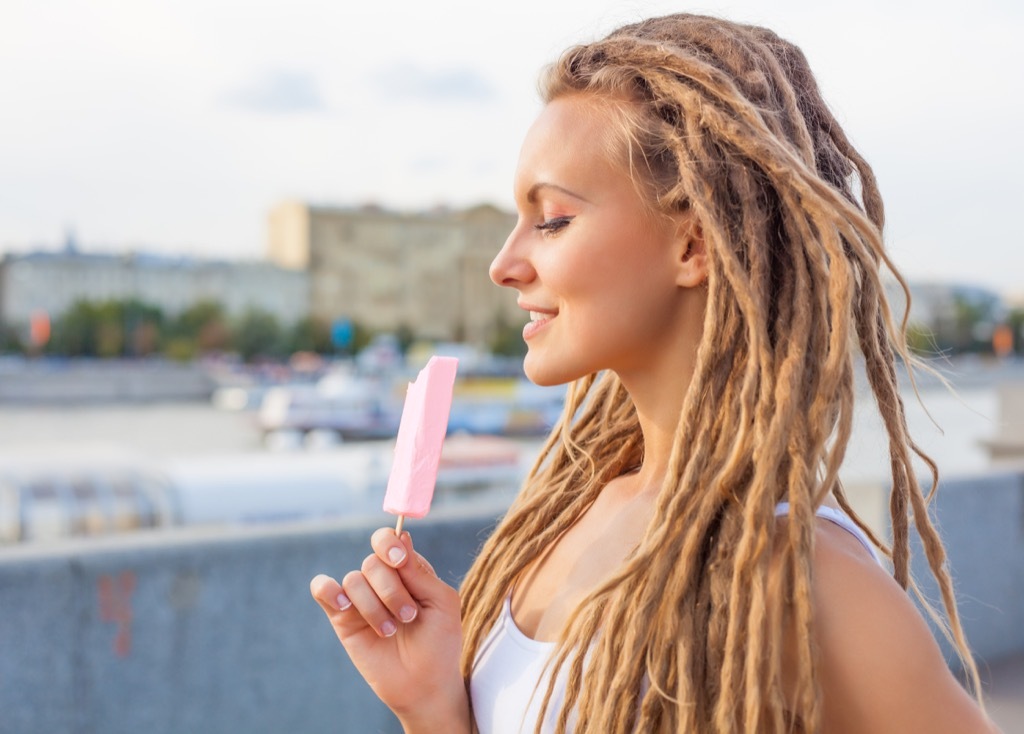 Woman popsicle penis