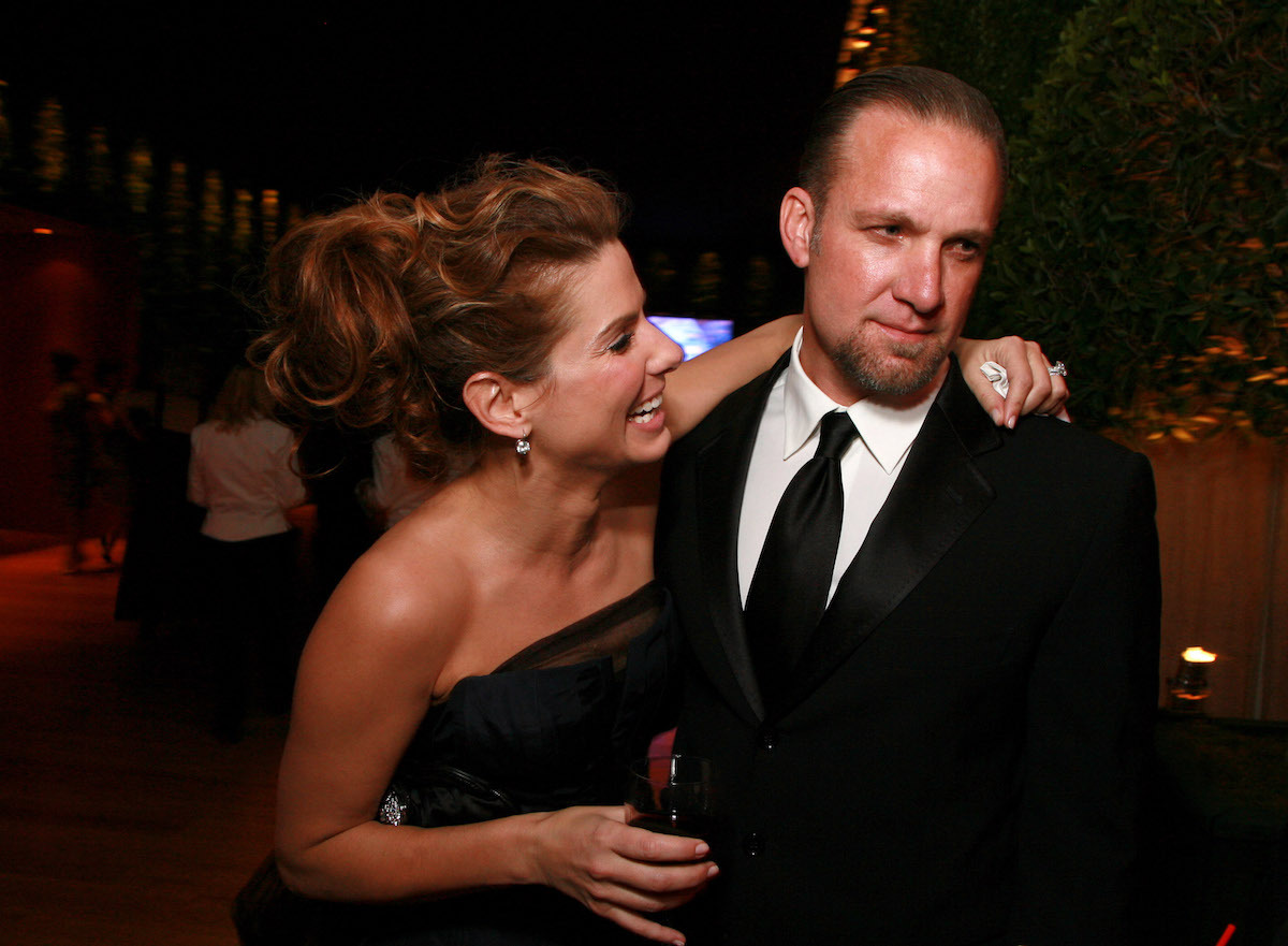 Sandra Bullock and Jesse James at the 2006 Vanity Fair Oscar Party