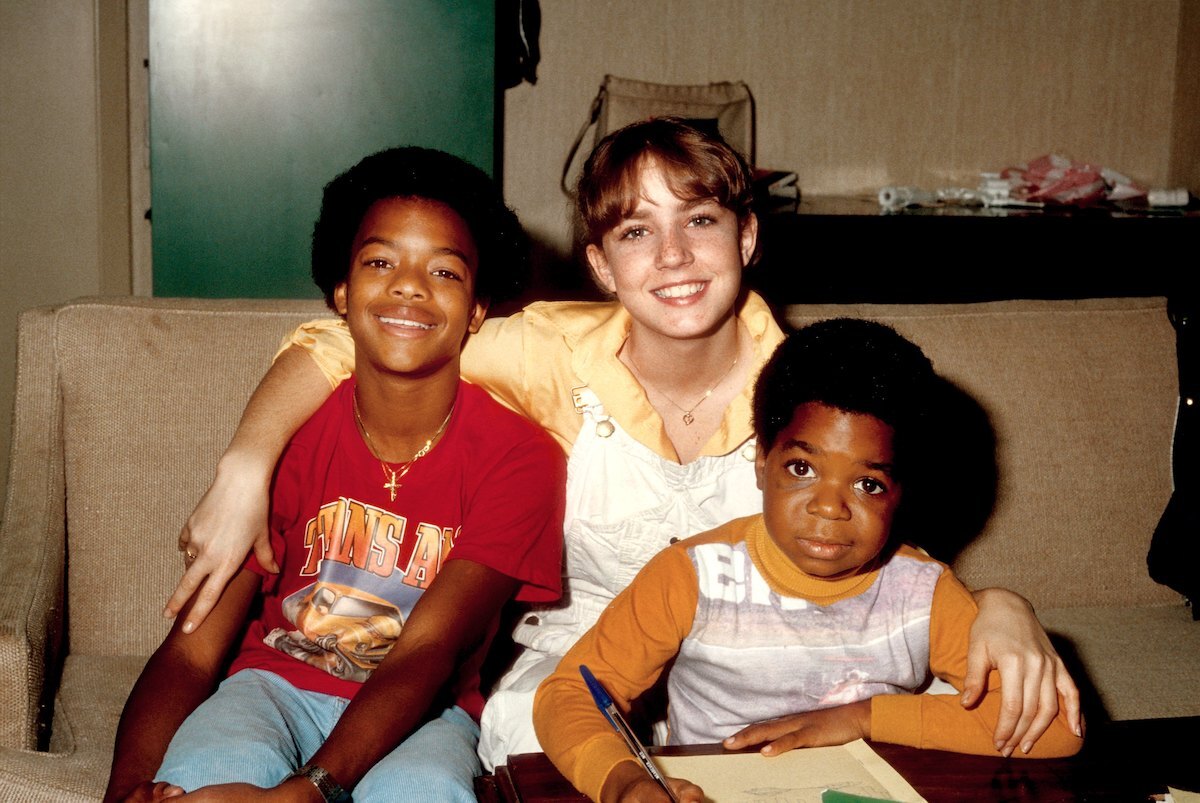 Todd Bridges, Dana Plato, Gary Coleman on the set of 