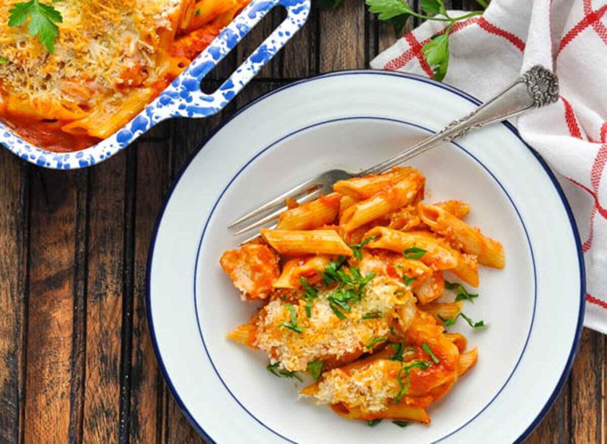 dump and bake chicken parm casserole