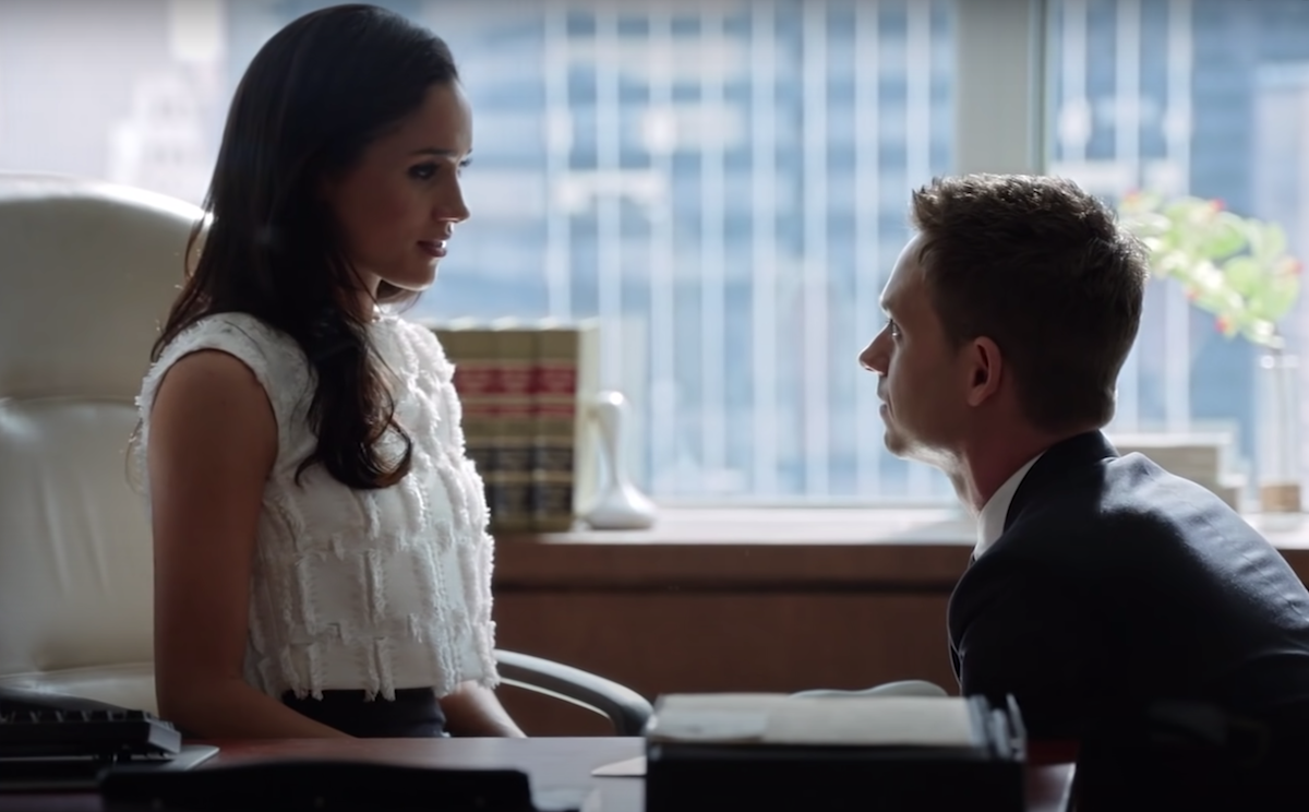 Meghan Markle and Patrick J. Adams on 