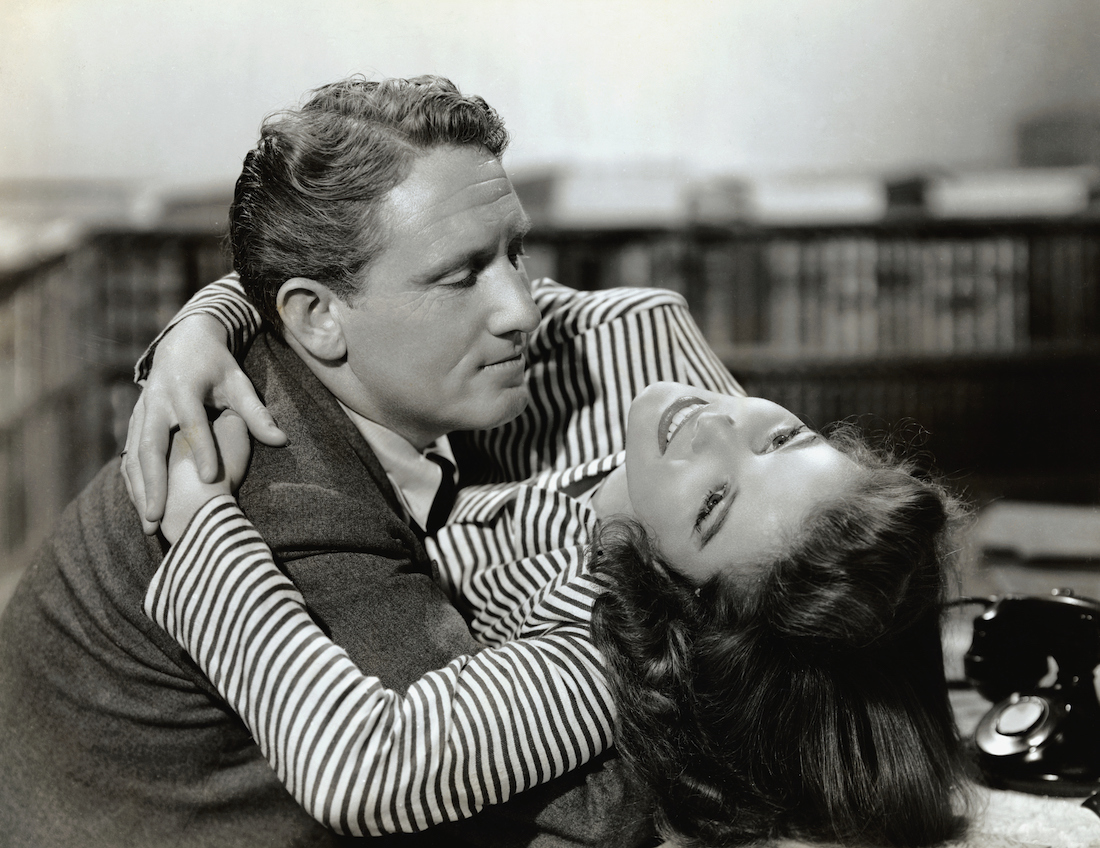 Spencer Tracy and Katharine Hepburn in 