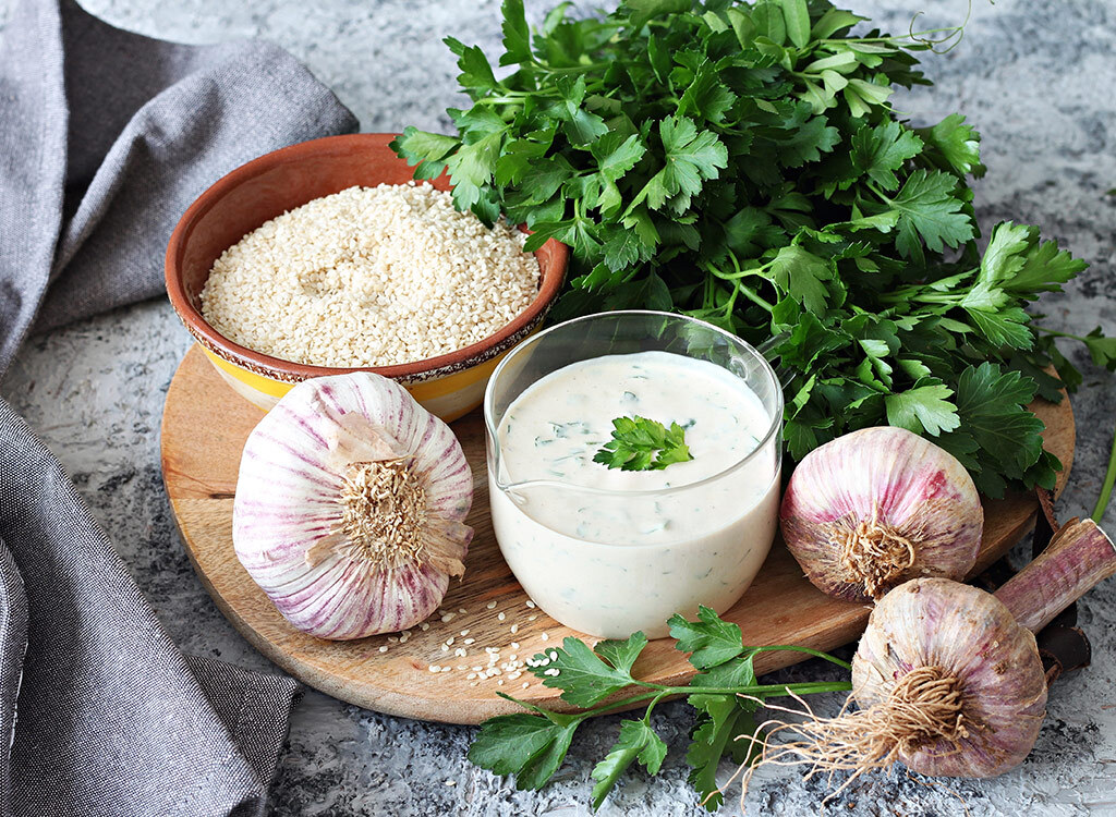 Tahini yogurt dip