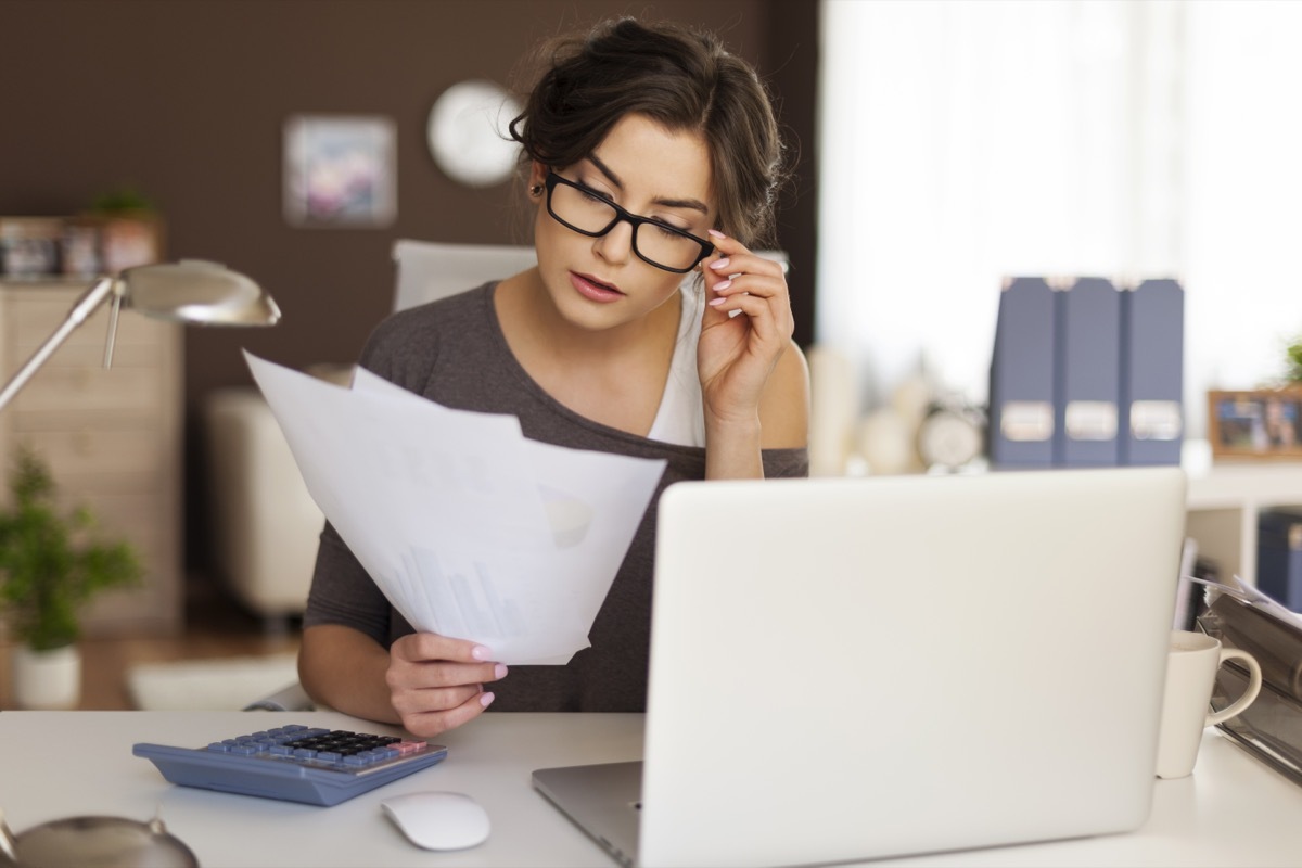 Woman Working Hard