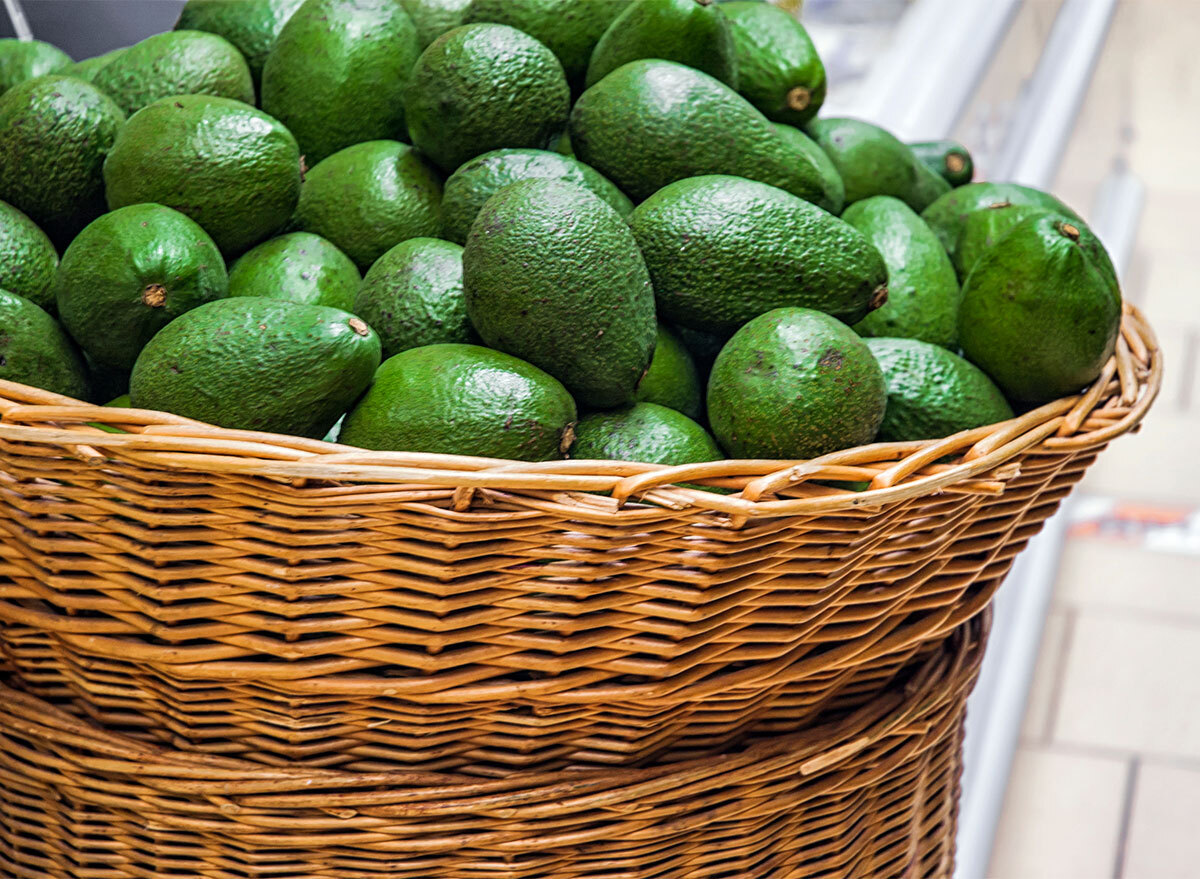 avocados in a basket