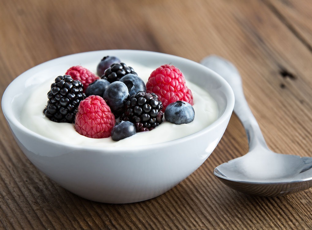 Yogurt with berries food puns