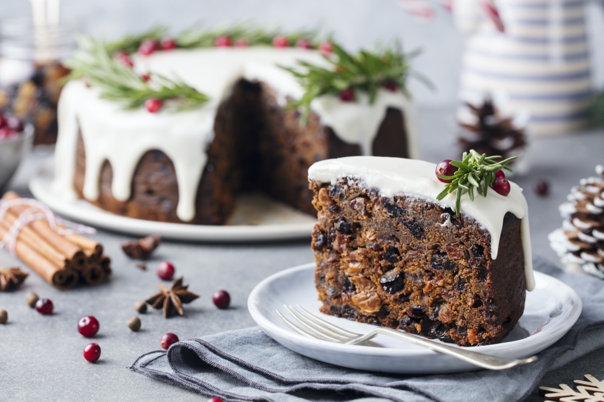 Iced fruitcake