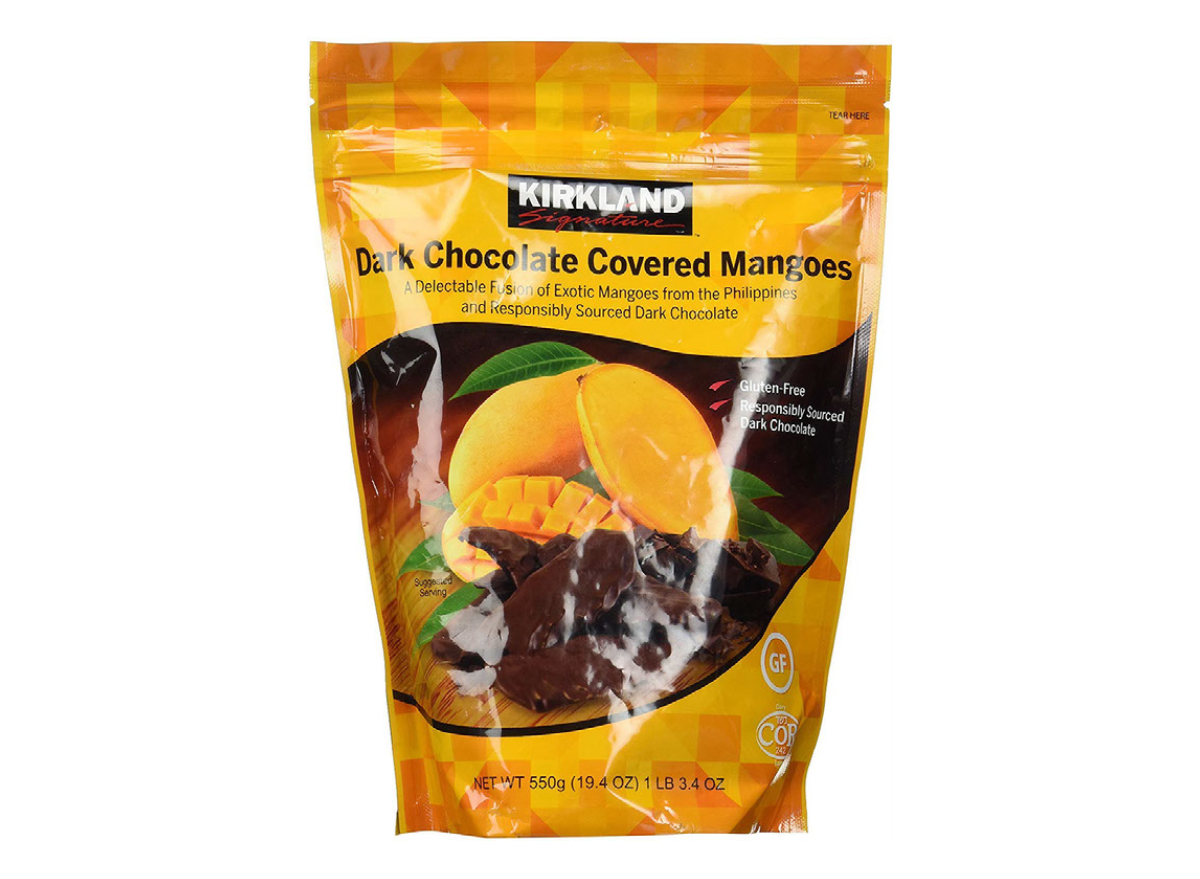 Costco Kirkland Dark Chocolate Covered Mangoes