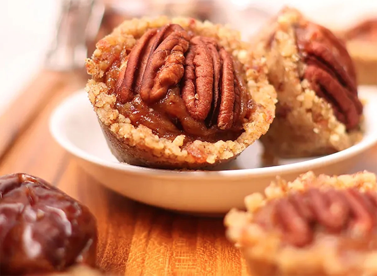 raw pecan pie tartlets