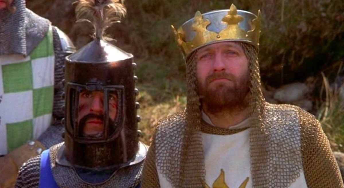 Terry Jones and Graham Chapman in Monty Python and the Holy Grail