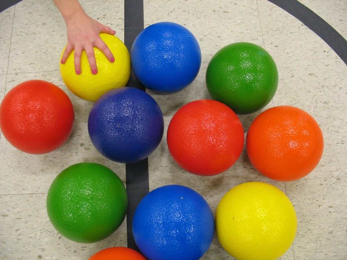 dodgeballs ready for class