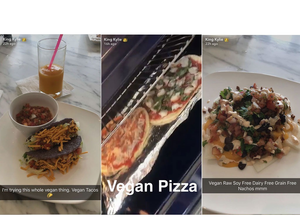 Kylie jenner snapchat vegan