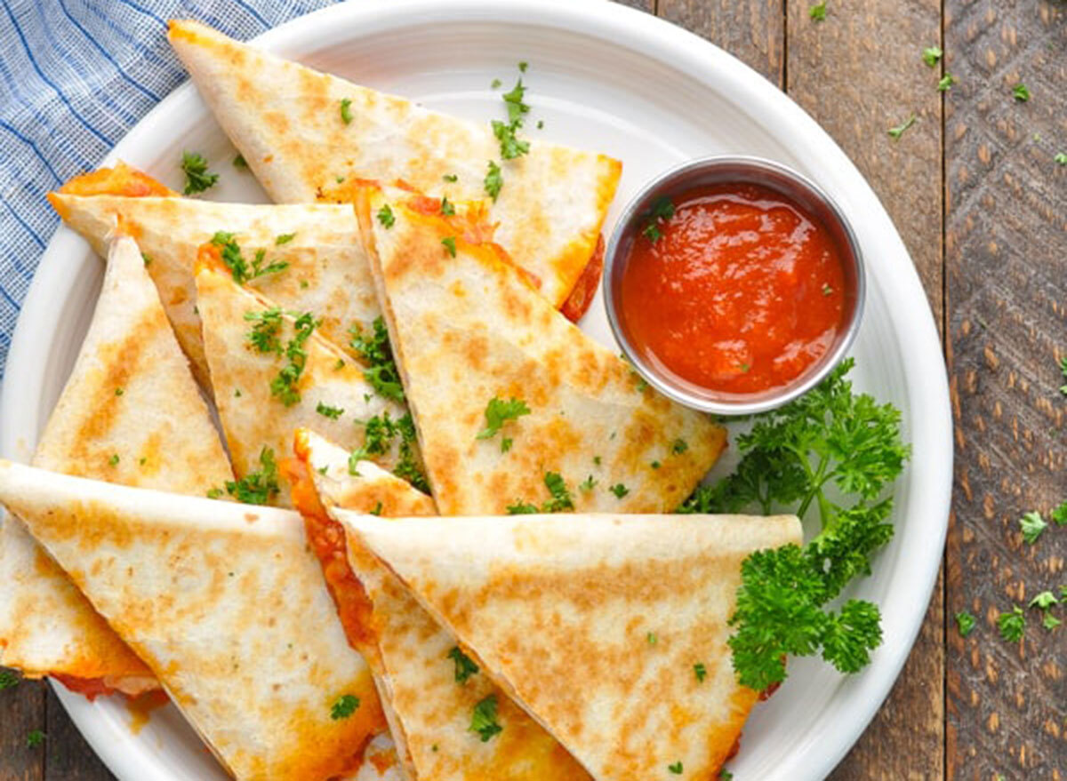 pizza quesadilla