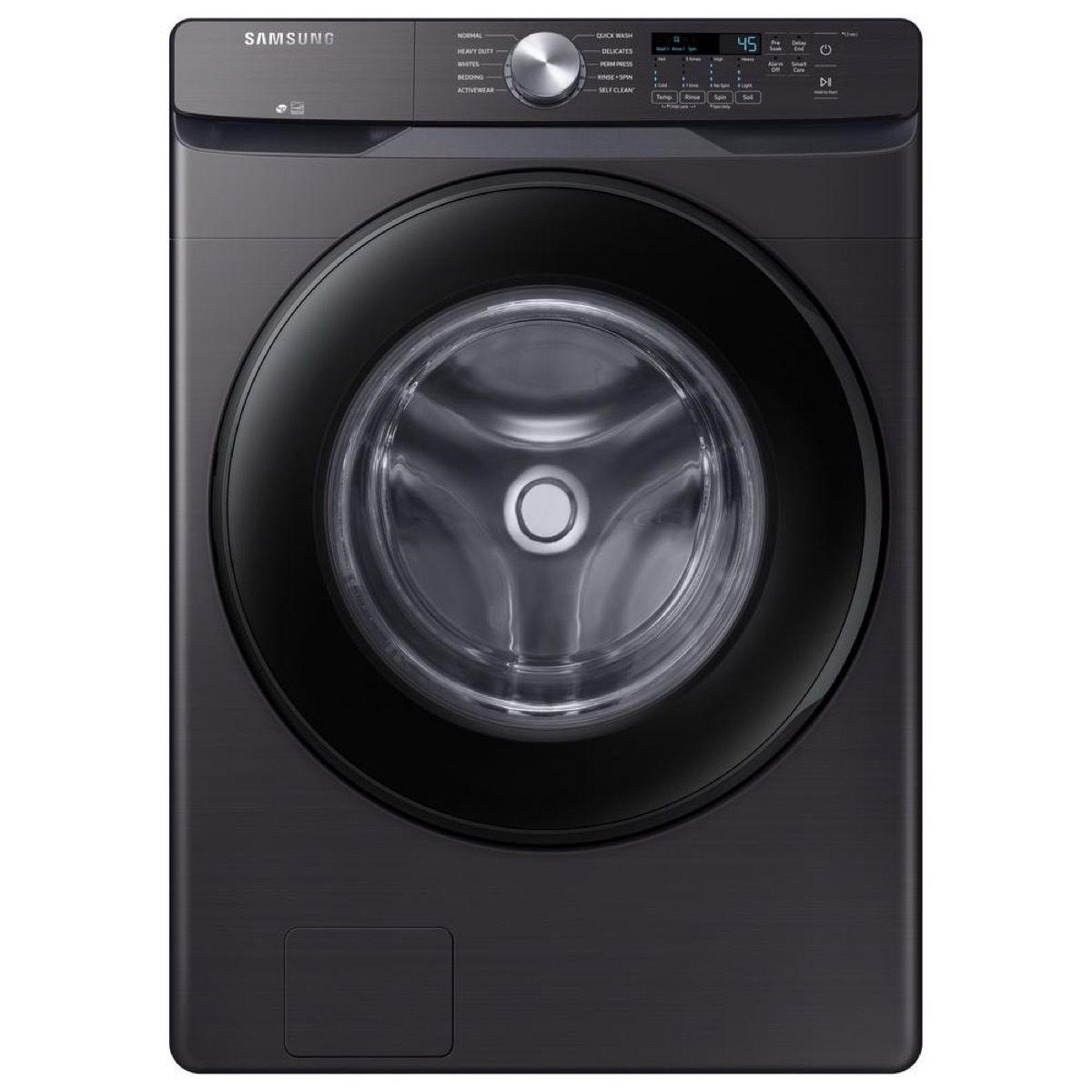 black front loading washer