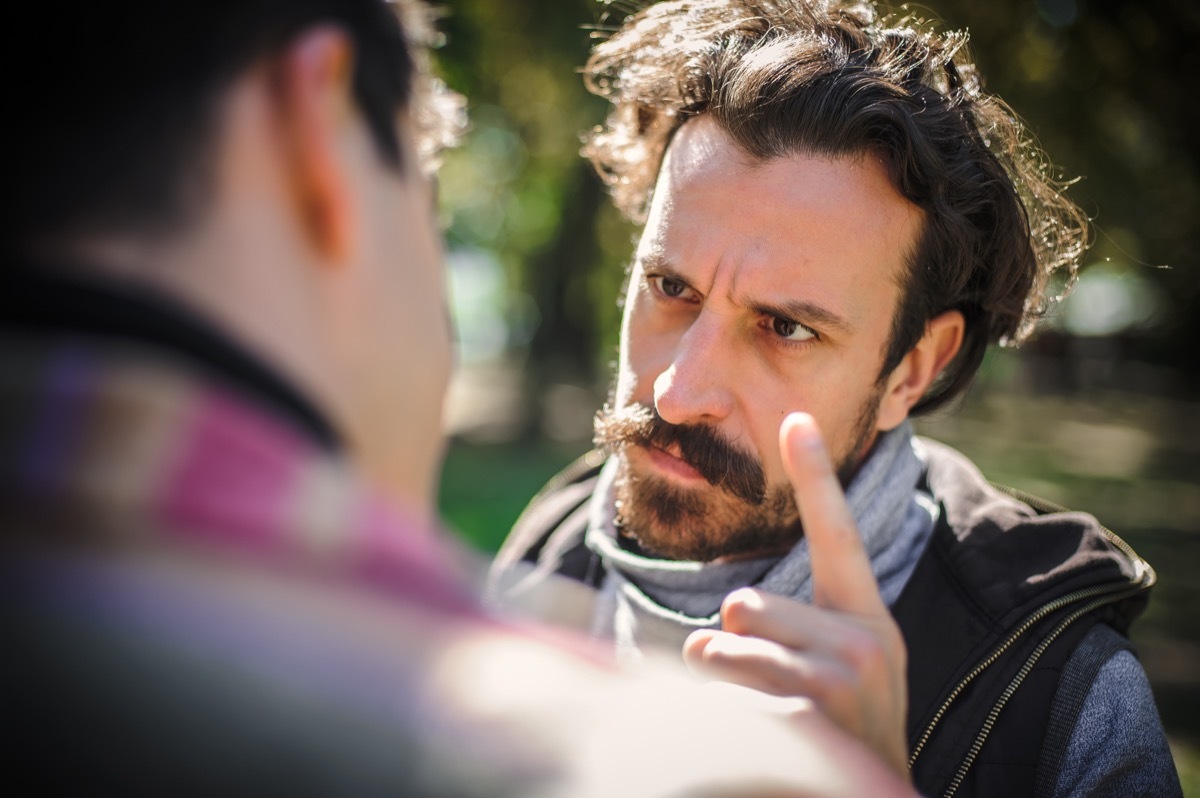 Man with Angry Look in His Eyes