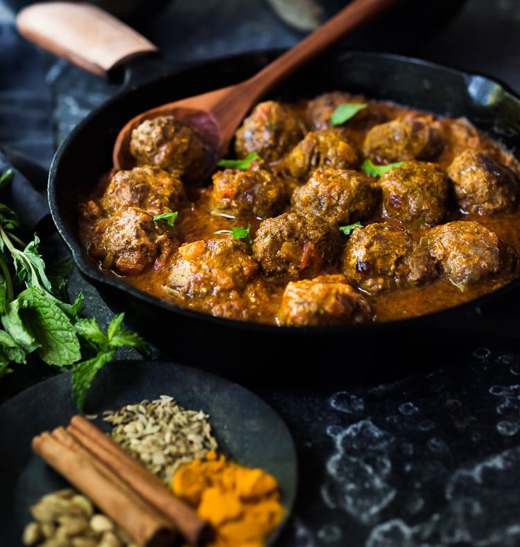 Lamb curry meatballs