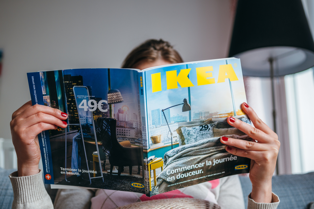 Woman Reading Ikea Catalog Surprising Facts about Ikea