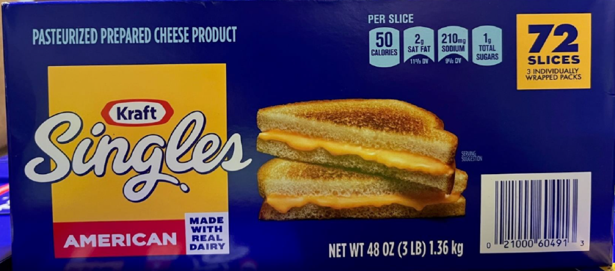 recalled package of kraft singles