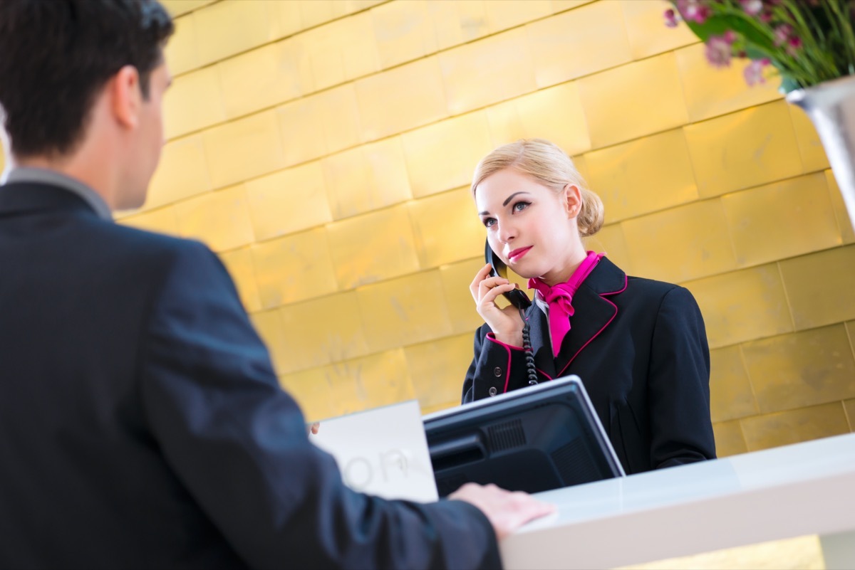 concierge suspicious of guest