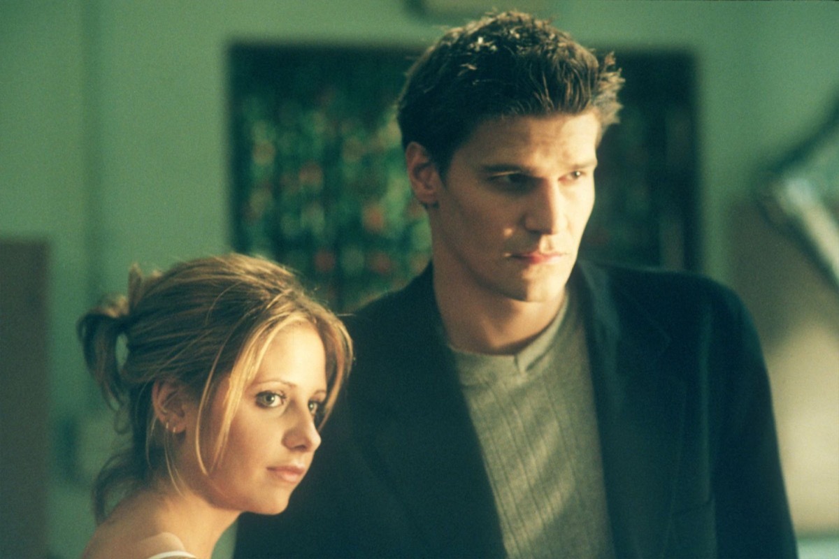 sarah michelle gellar and david boreanaz in buffy the vampire slayer