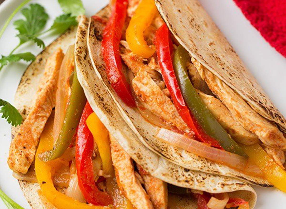 chicken fajitas