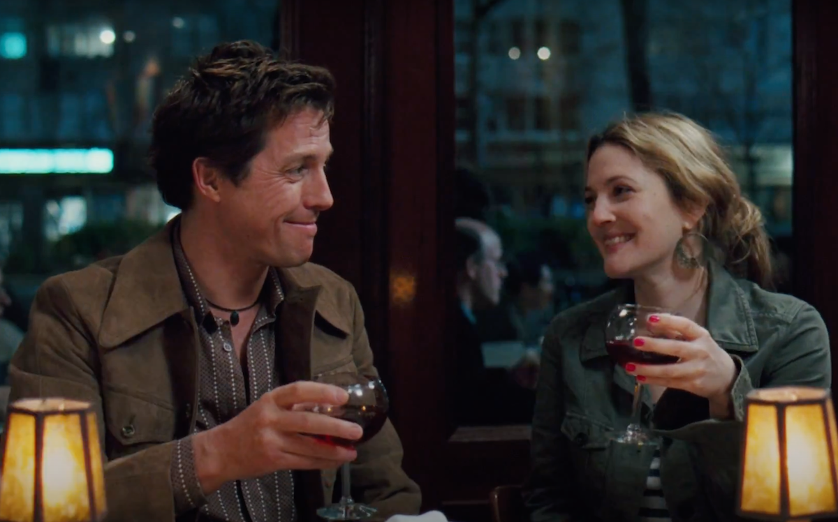 Hugh Grant and Drew Barrymore in 