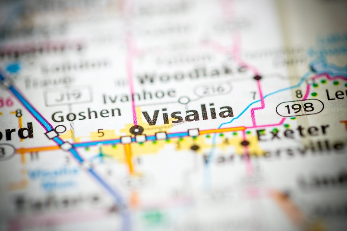 visalia map