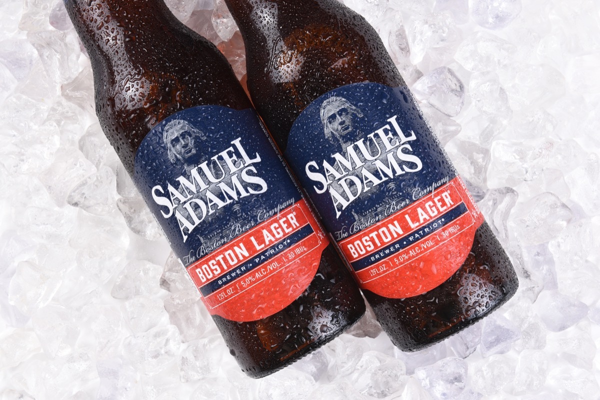 samuel adams bottles on ice