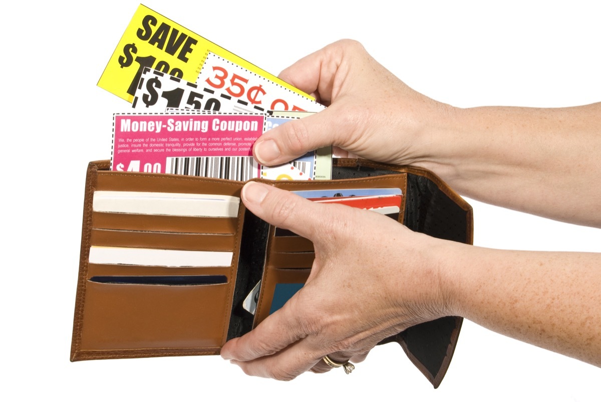 coupons in wallet