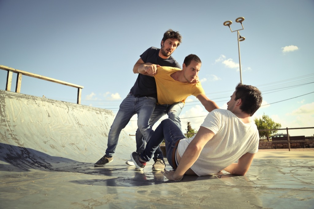 men punch fighting stress stressed out