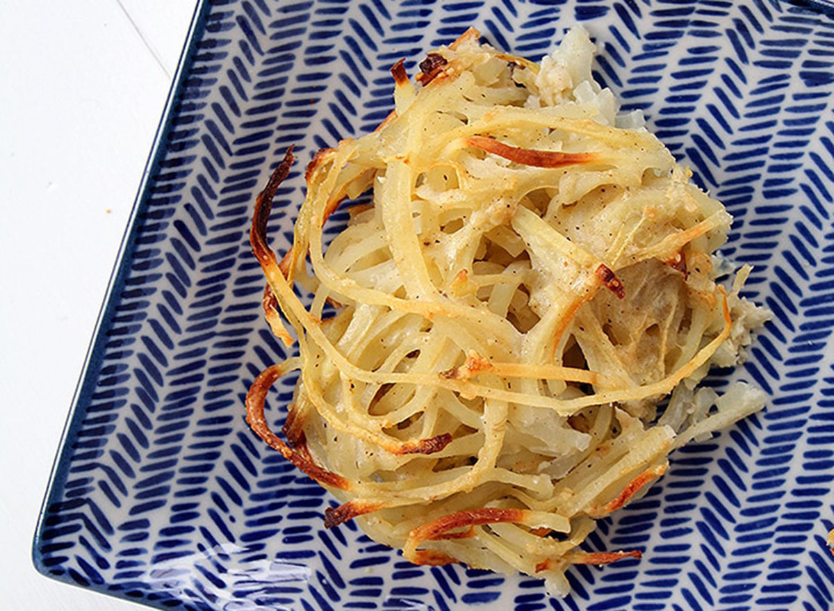 spiralized potato noodle kugel