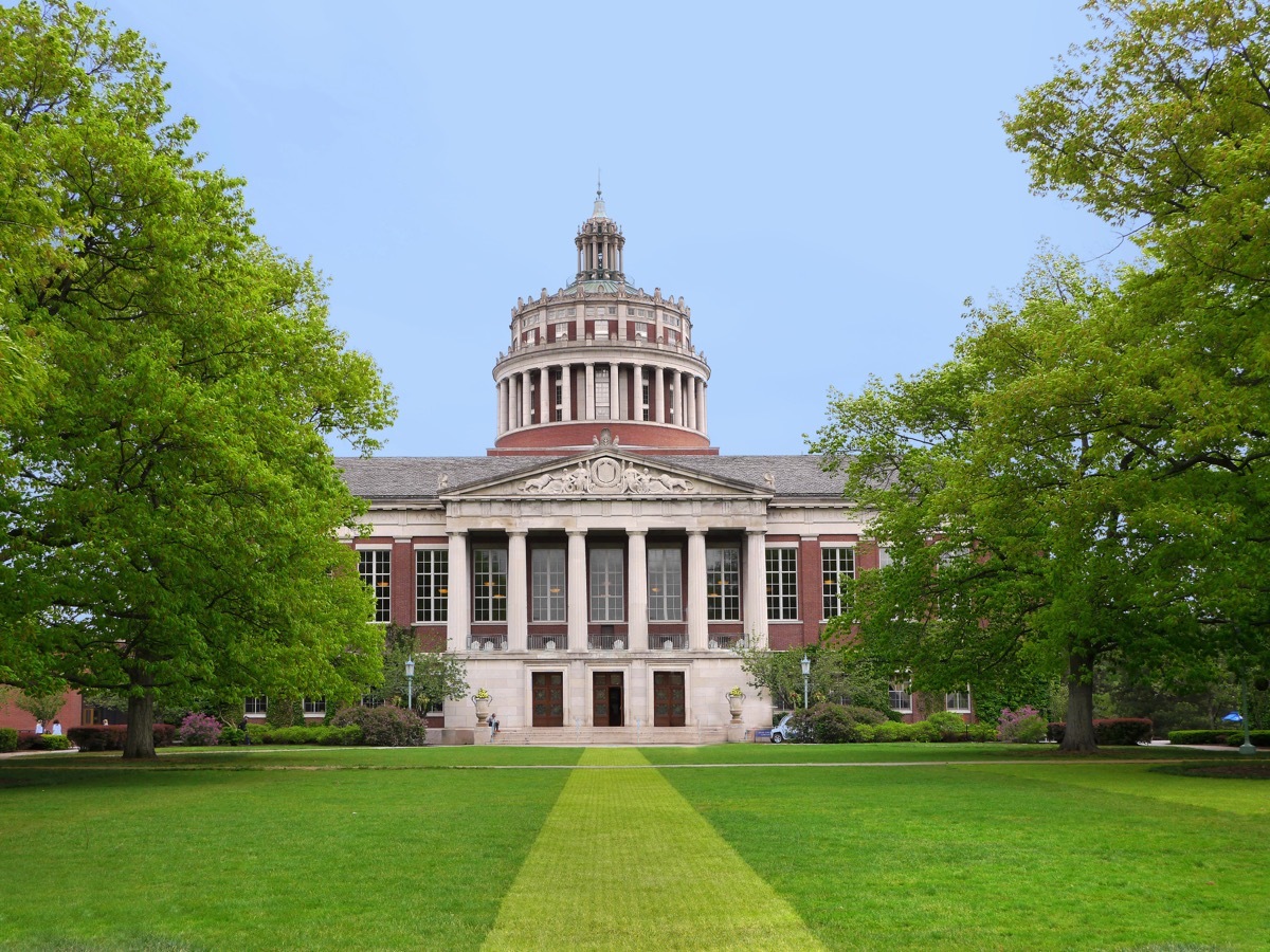 ROCHESTER, NY - MAY 2017: The University of Rochester, benefiting from industrial donors, has notable programs in technological subjects. - Image