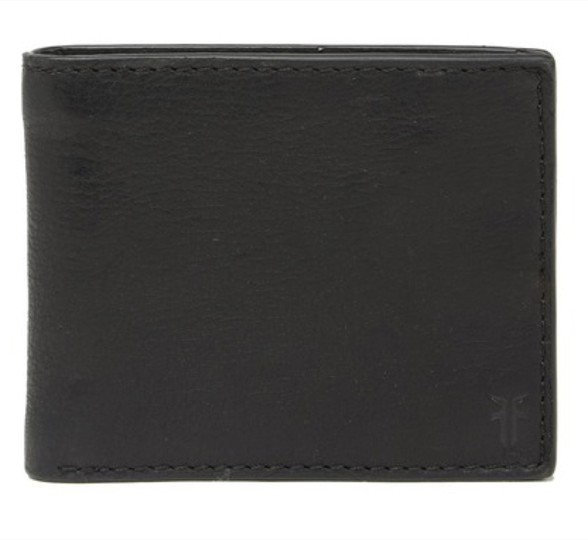 black leather bifold wallet