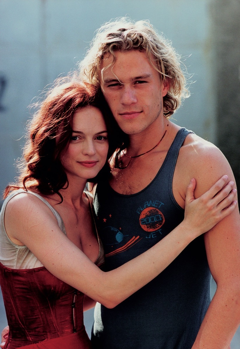 Heather Graham and Heath Ledger in 2000