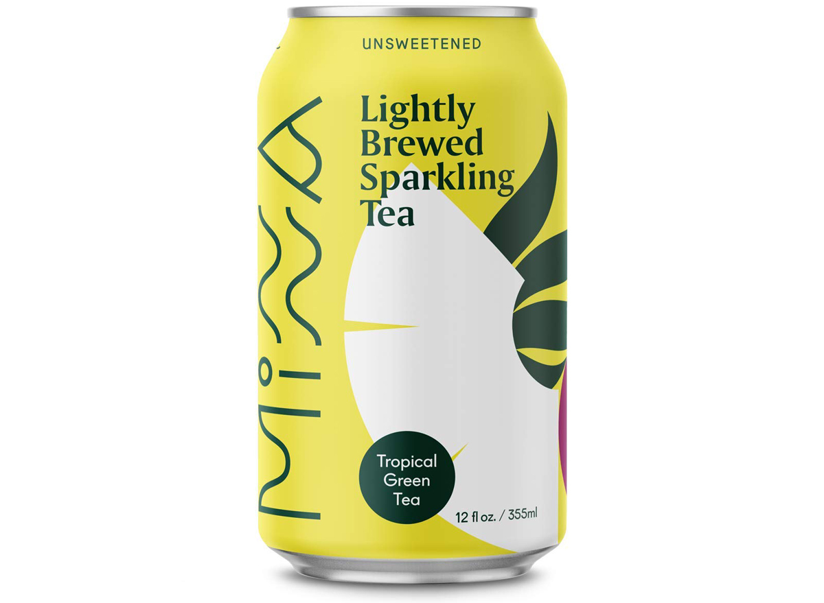 minna lightly brewed sparkling tea tropical green