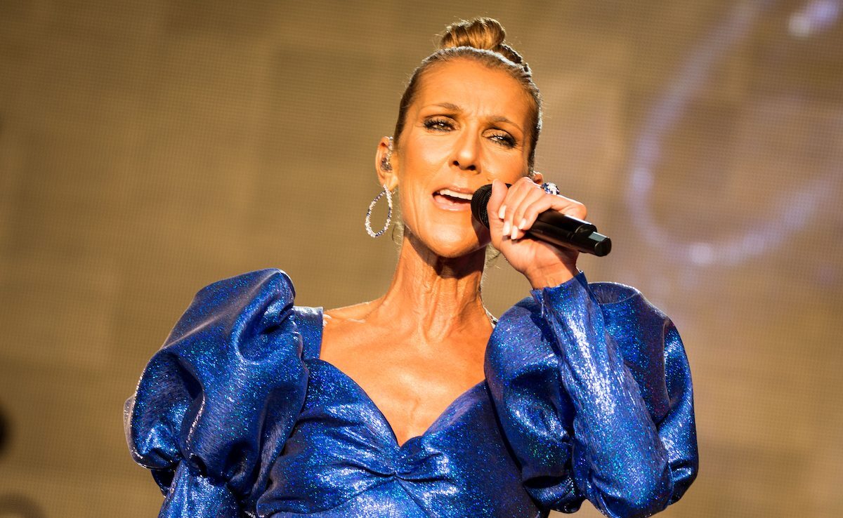 Celine Dion performing in London in 2019